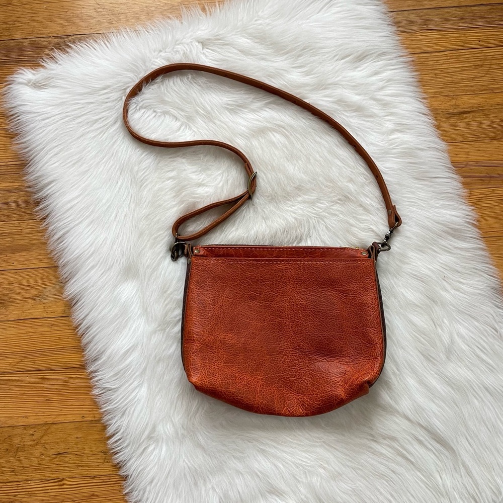 Handmade crossbody leather bag